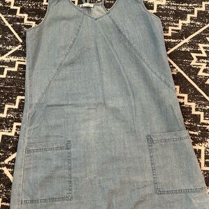Casual Blue Denim Dress with Pockets by Venus size Small